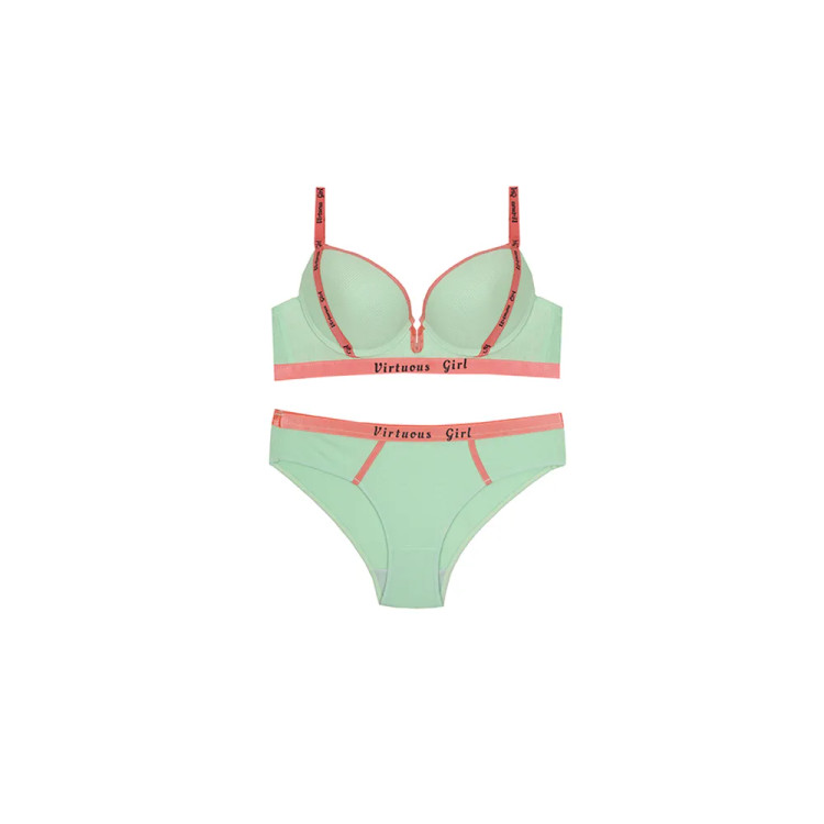 ست شورت و سوتین اسفنجی فنردار کش اسپرت VIRTUOUS GIRL سایز 75 تا 95 جنس فانریپ کبریتی