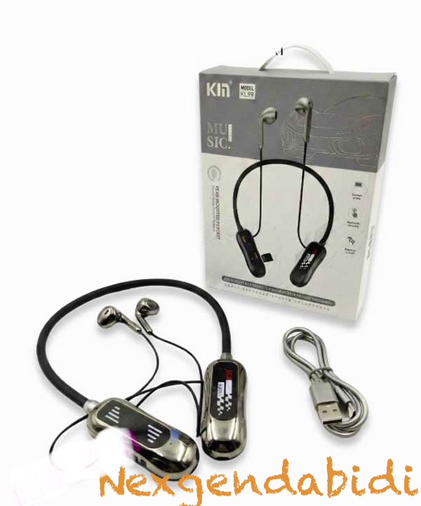 هندزفری گردنی بلوتوث KIN مدل KL-99 | Neckband Wireless با صدای قدرتمند و طراحی ارگونومیک