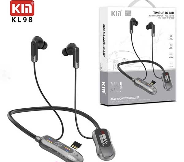 هندزفری گردنی بلوتوث KIN مدل KL98 | Neckband Wireless با صدای قوی، طراحی ورزشی و مکالمه شفاف