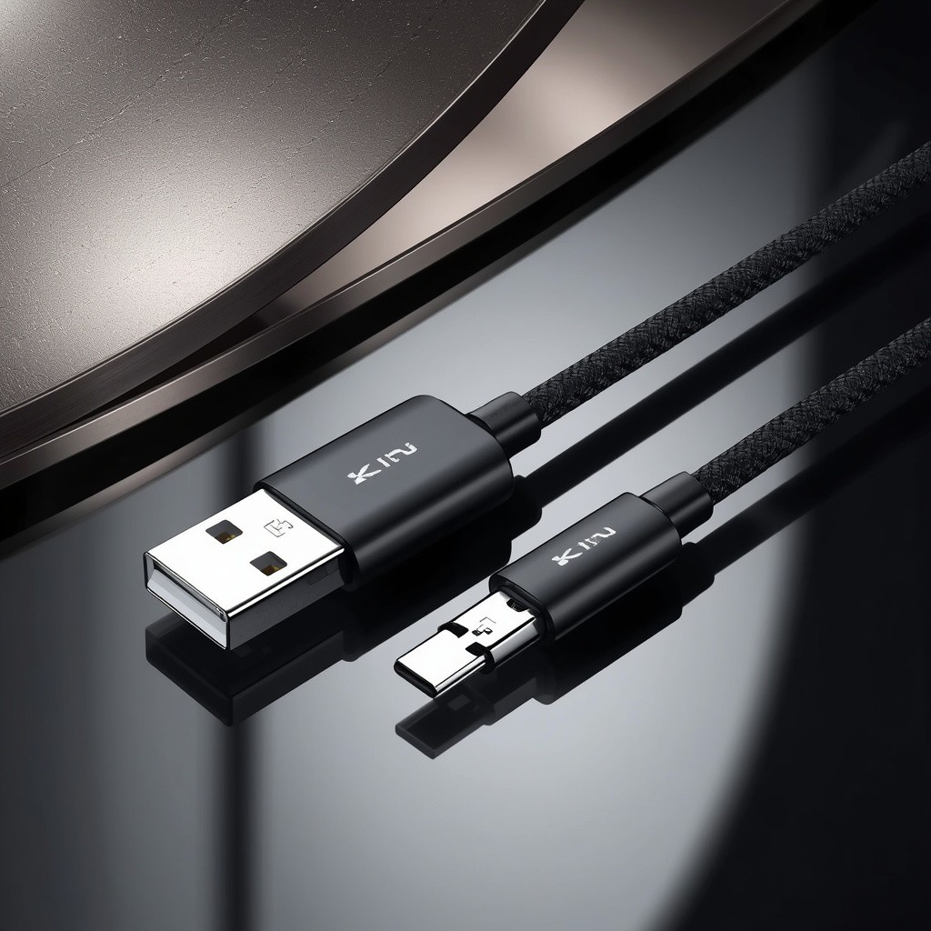 کابل شارژر میکرو KIN مدل K-S10 کابل Micro USB مقاوم با شارژ سریع و انتقال دیتا